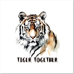 Tiger Together | Colorful Majesty | Tiger Lovers Posters and Art